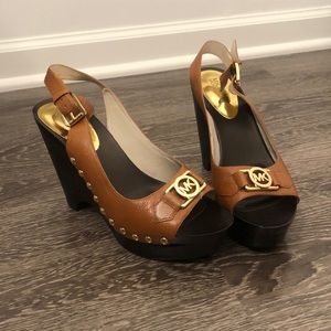 Michael Kors wedge heels. Never worn!